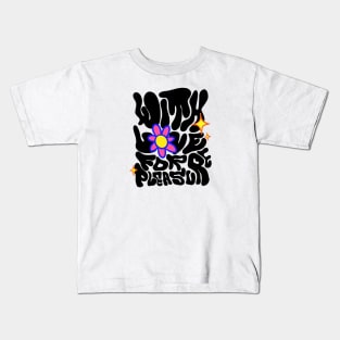 t-shirt of love Kids T-Shirt